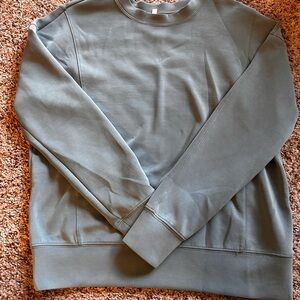 Maurices Women’s Light Gray Soft Scuba Crewneck Sweater